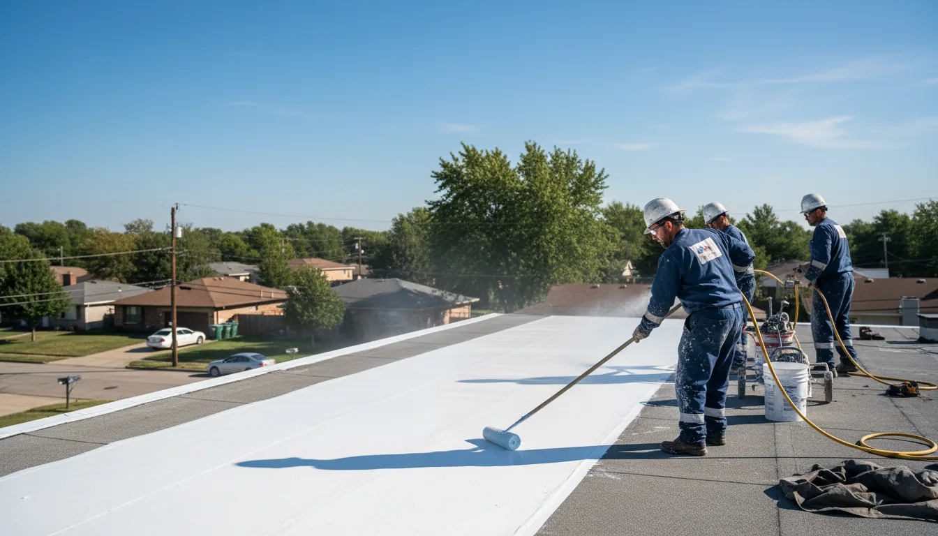 Commercial roof coating in Sandy Hook, VA near me